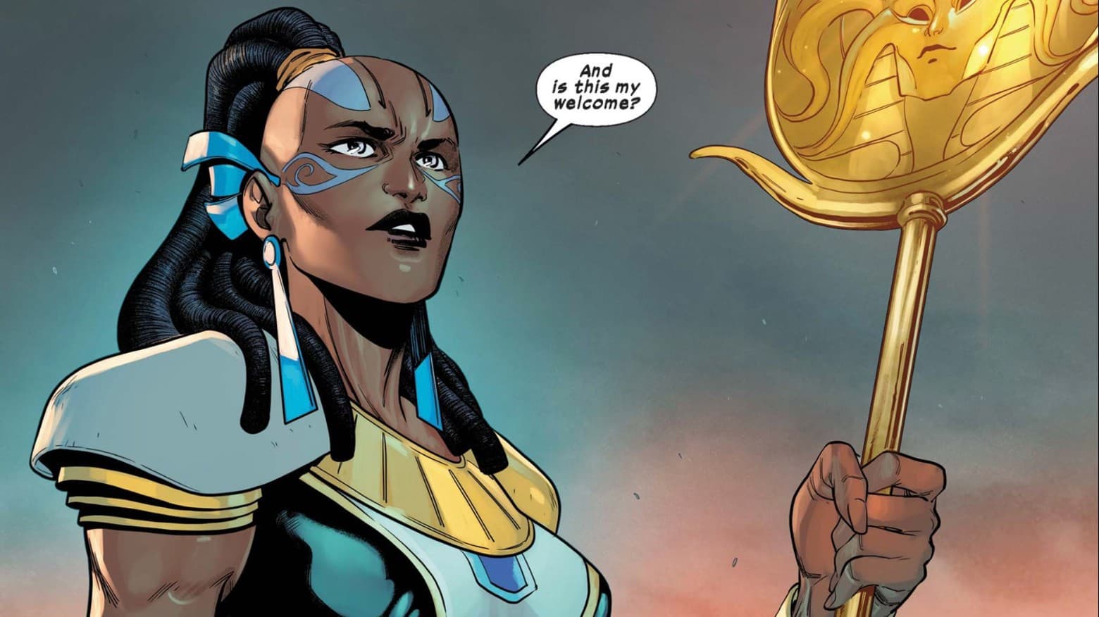 Genesis, wife of Apocalypse, comic panel