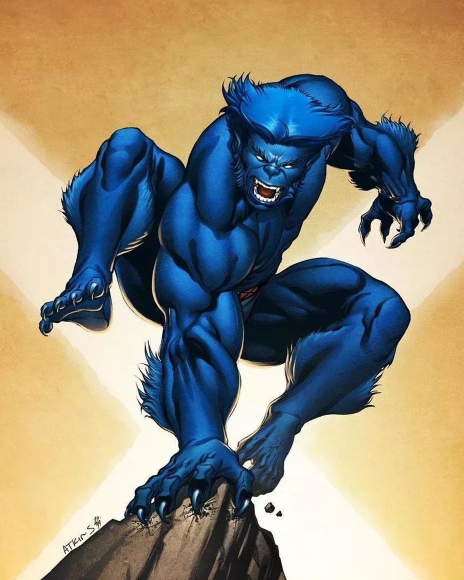 Beast comic art
