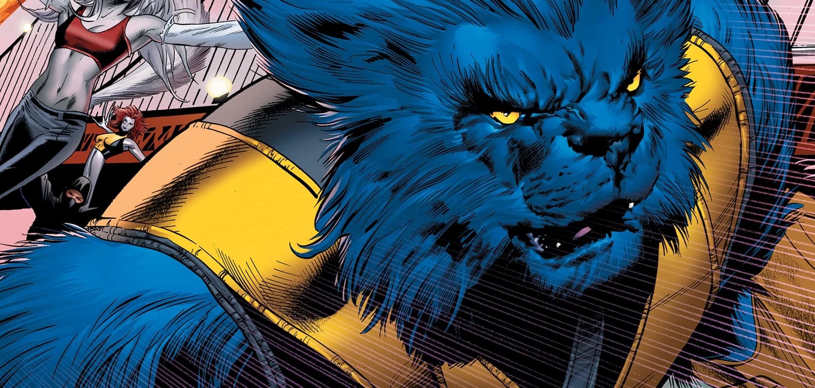 Blue-furred Beast in modern comic art