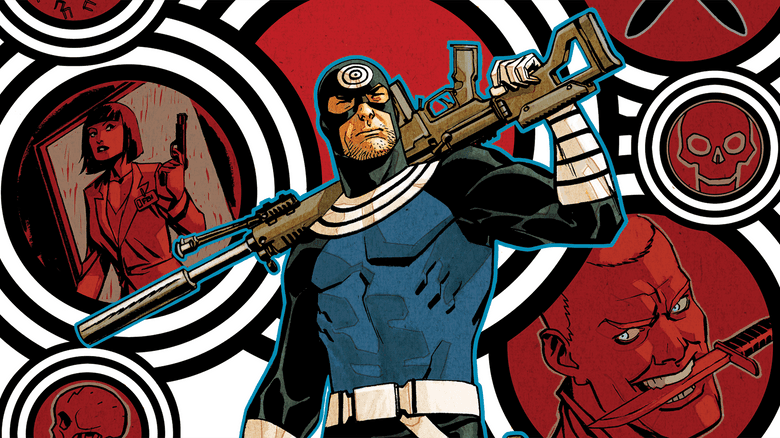 Bullseye character card art from Marvel.com