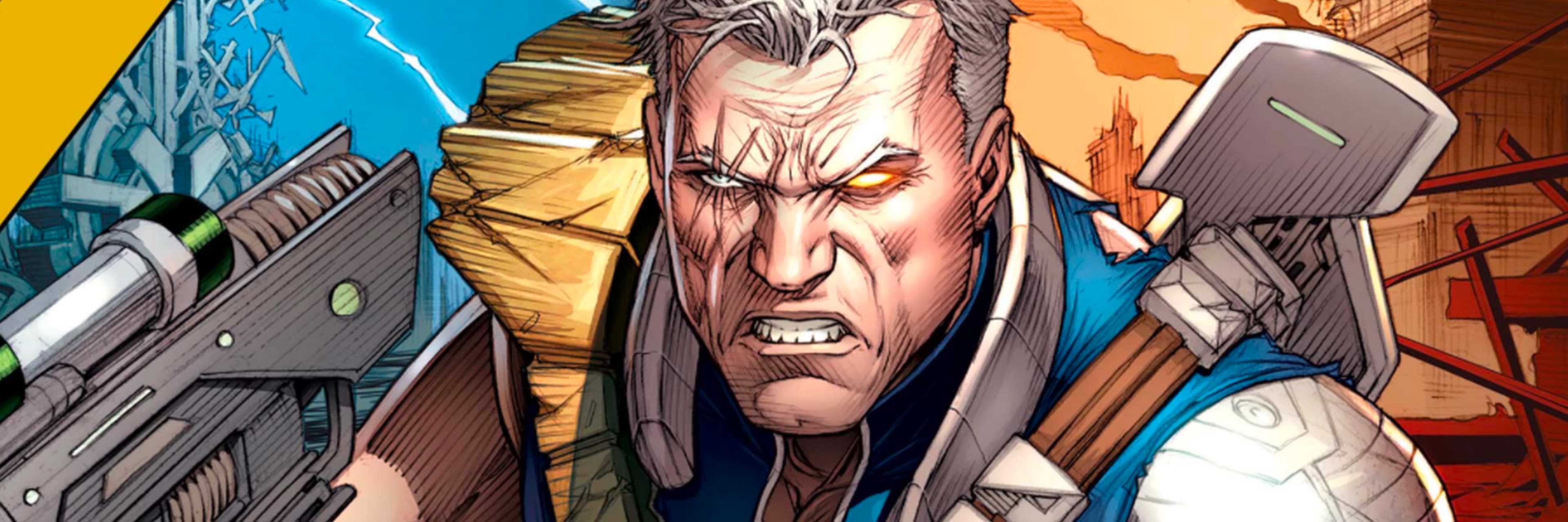 Official Marvel comic art of Cable, the time-travelling soldier