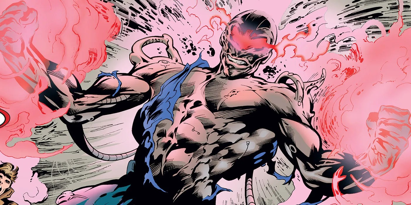 Comic art of Cyclops fused with Apocalypse from the Twelve storyline