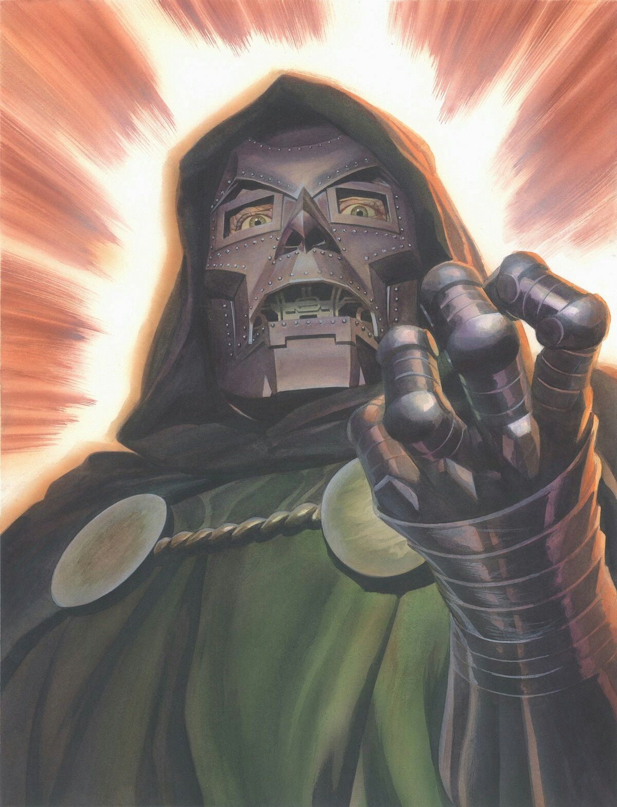 Doctor Doom comic art on his throne