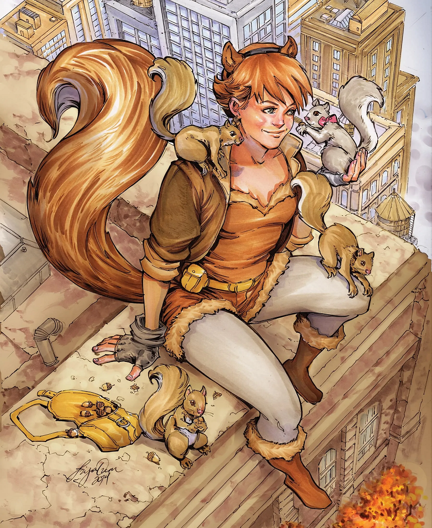Squirrel Girl comic art