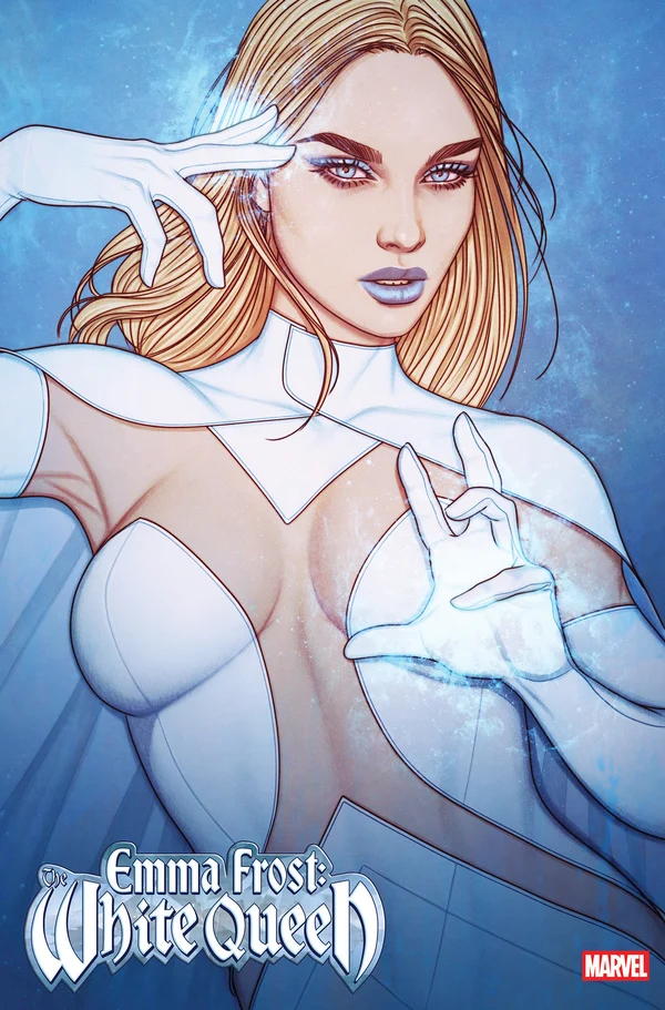 Emma Frost as the White Queen, comic cover art