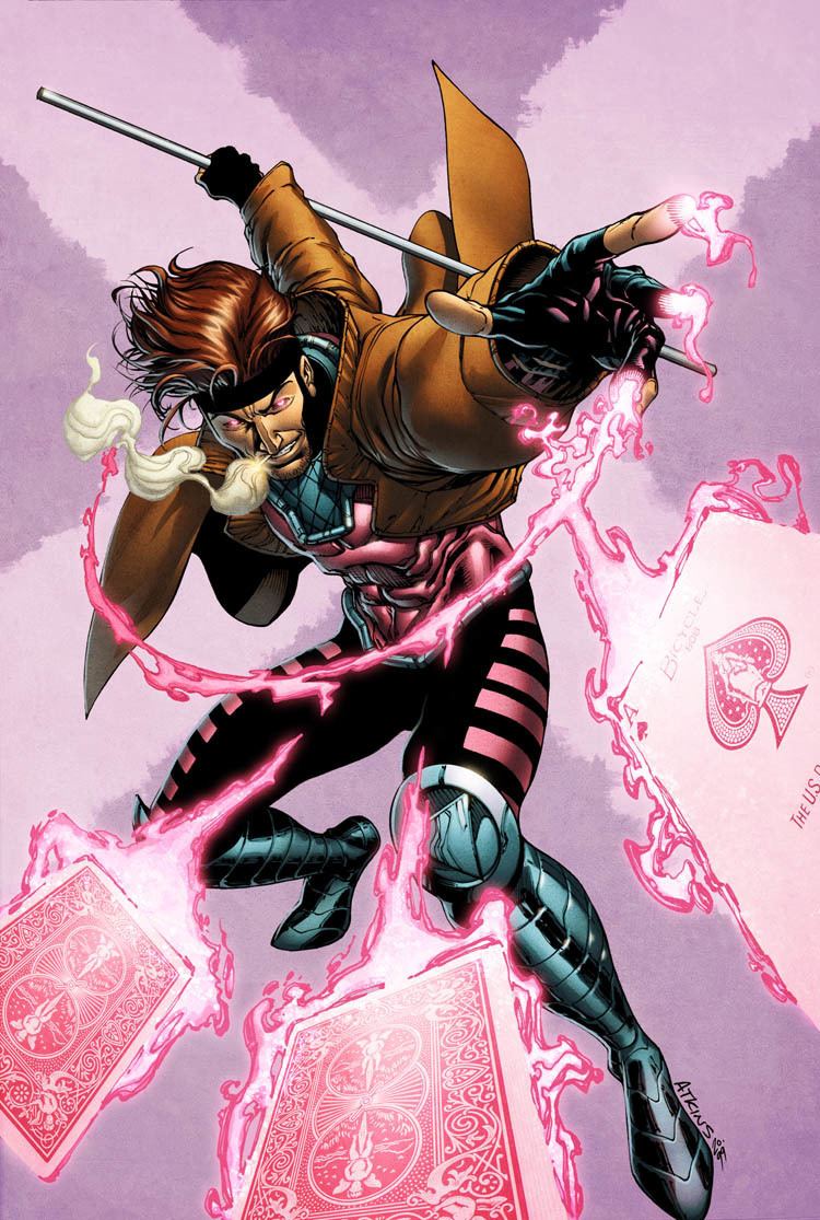 Gambit comic art portrait