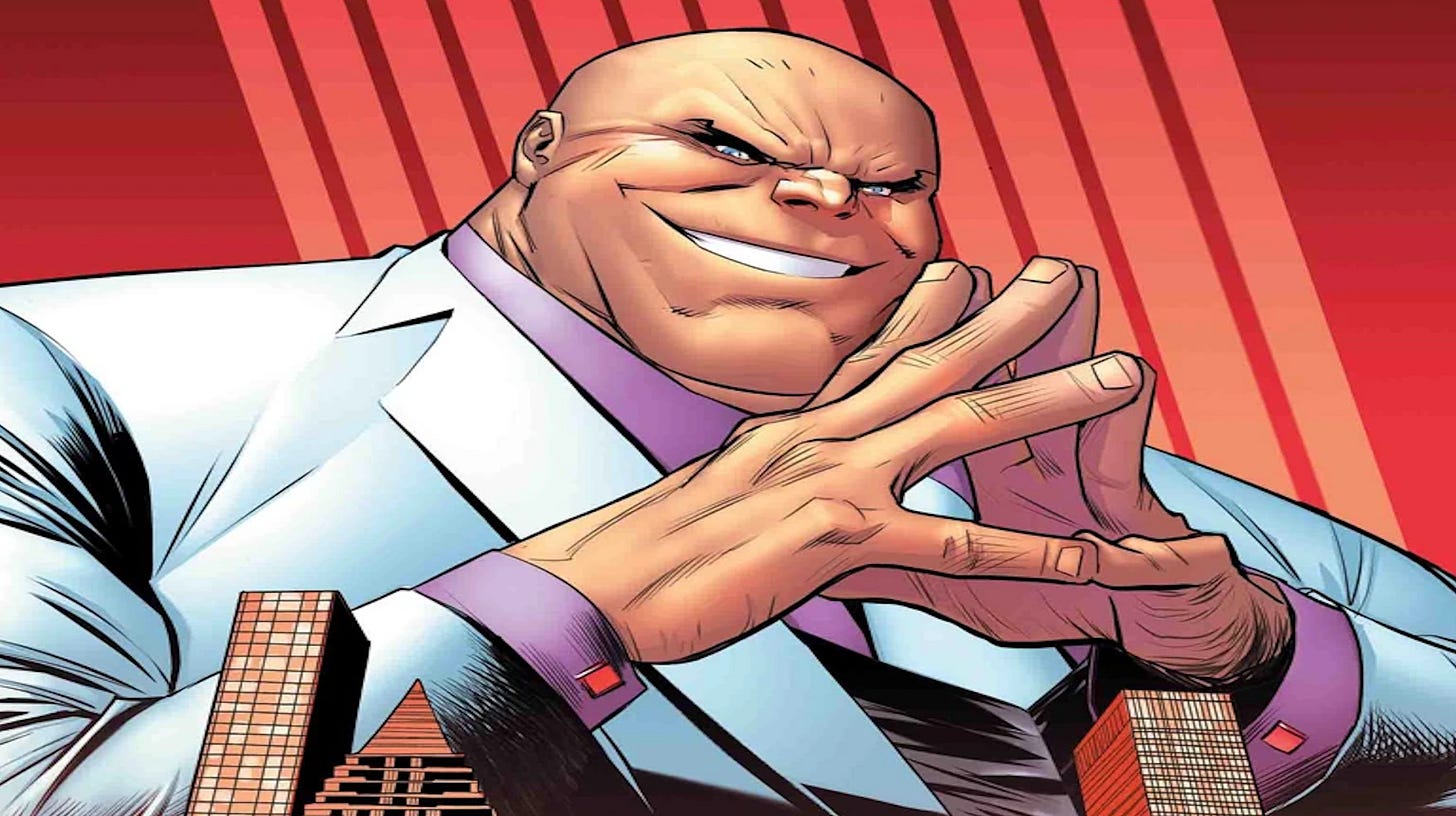 Kingpin comic art profile