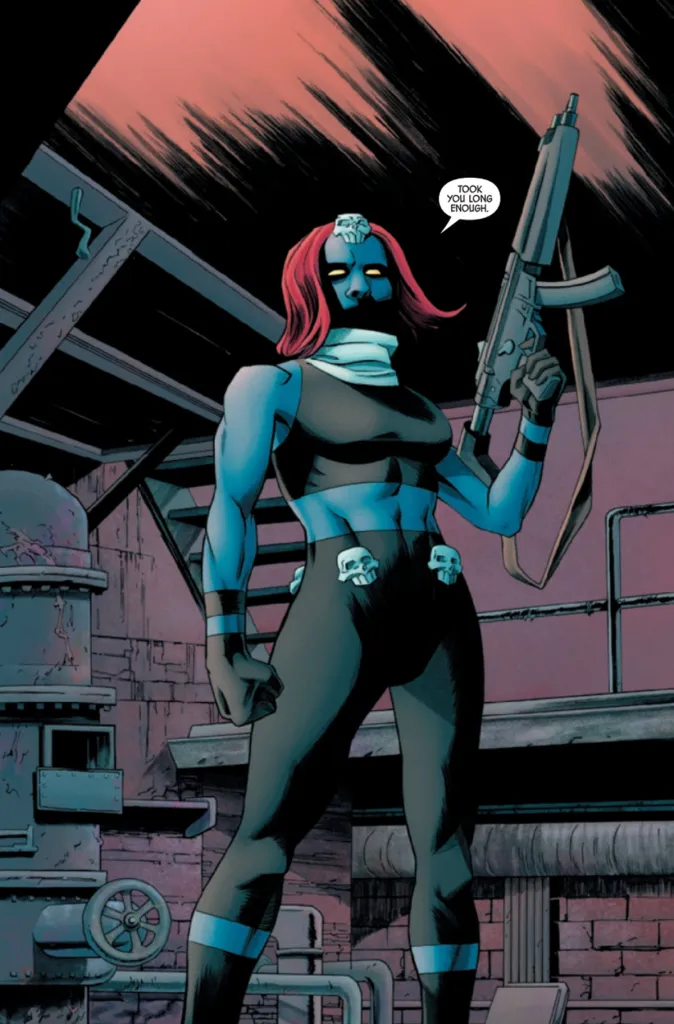Mystique comic cover art