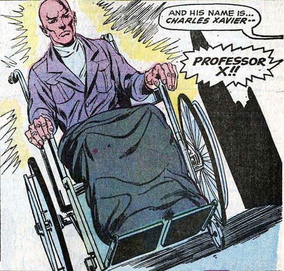 X-Men #65 panel — Xavier revealed alive in his wheelchair