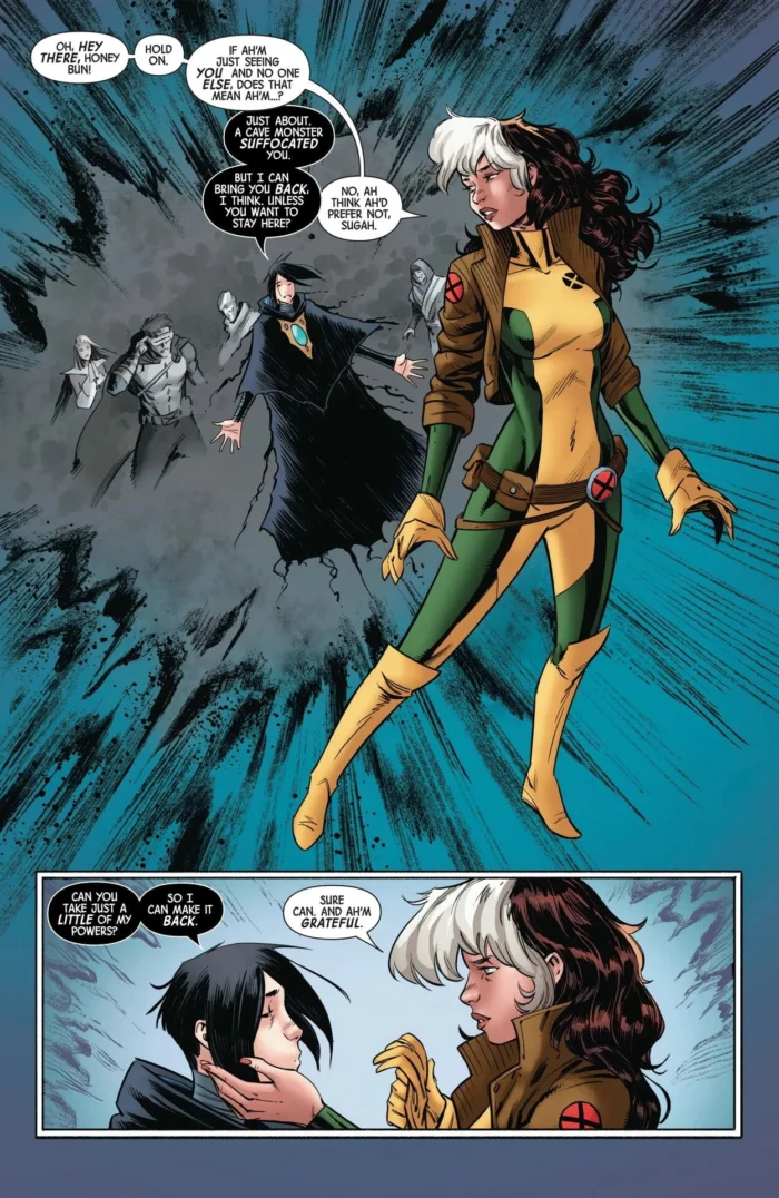 Rogue comic panel art