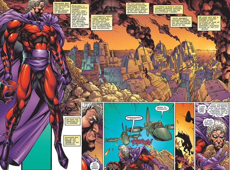Magneto overlooking Genosha