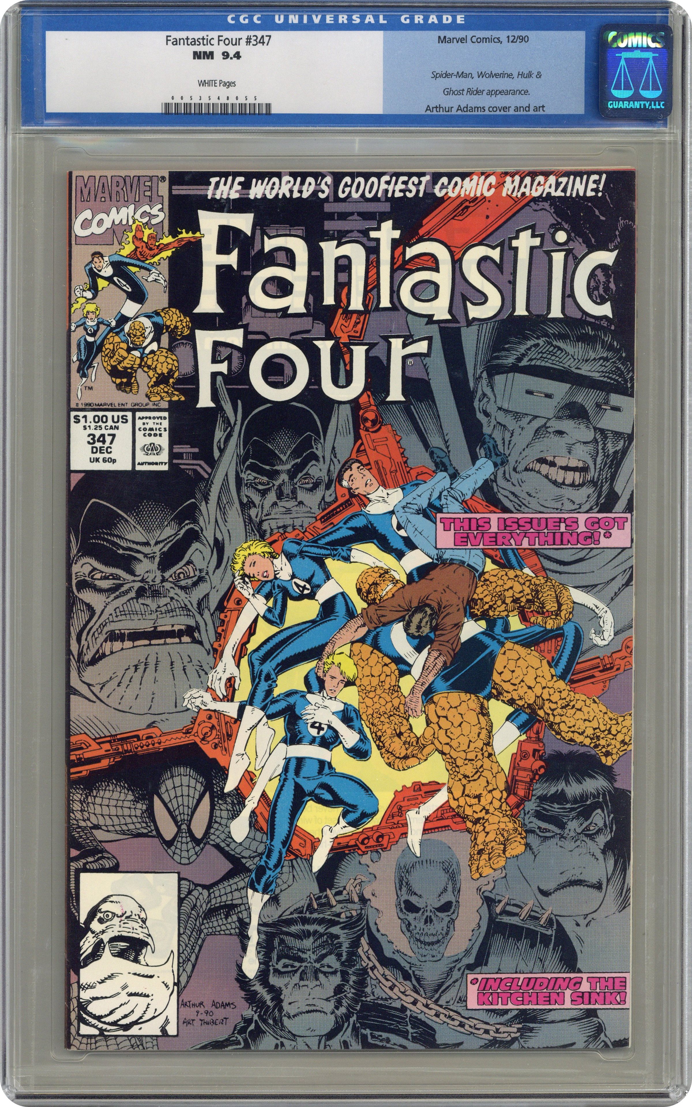 Fantastic Four 347 cover with the New Fantastic Four