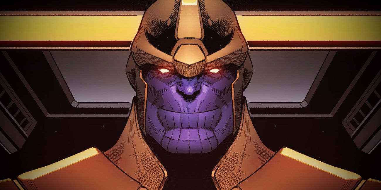 Thanos comic art portrait