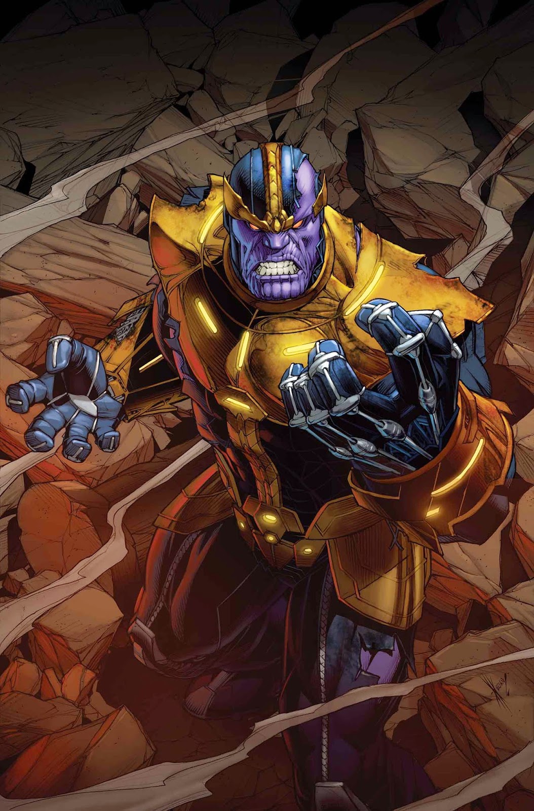Thanos Annual comic cover art