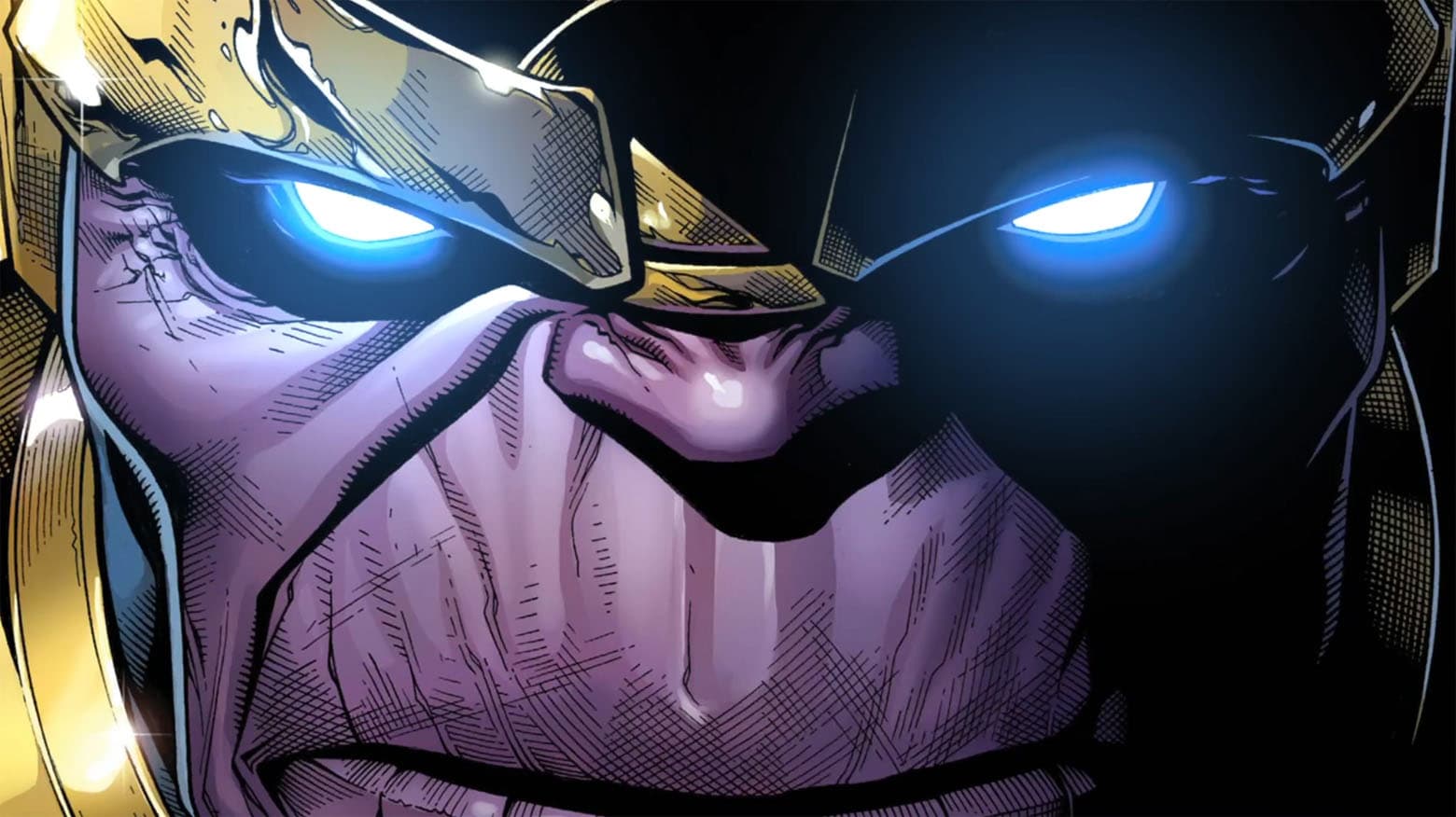 Thanos close-up comic art