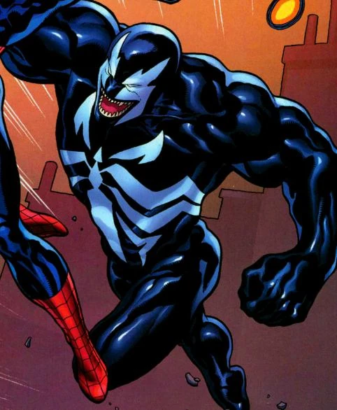 Angelo Fortunato as Venom in comic art