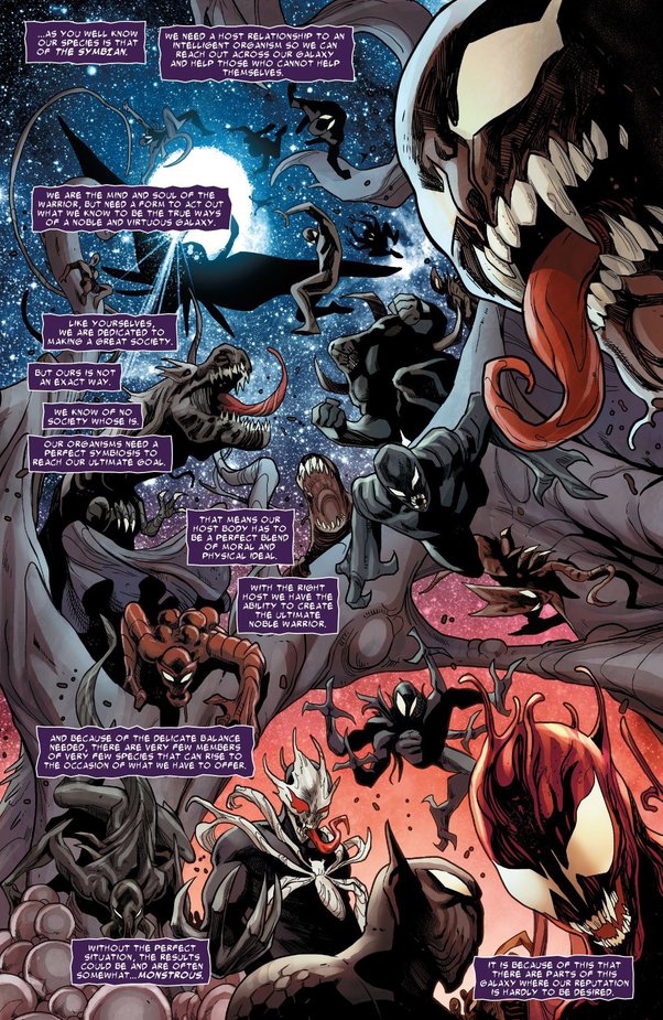 Venom comic panel art