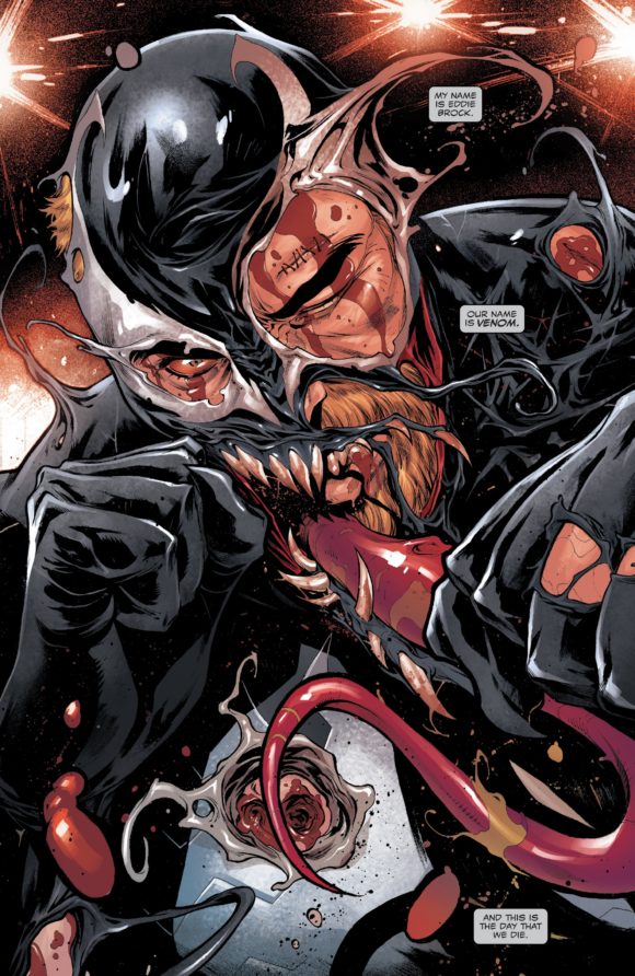 Venom comic panel art
