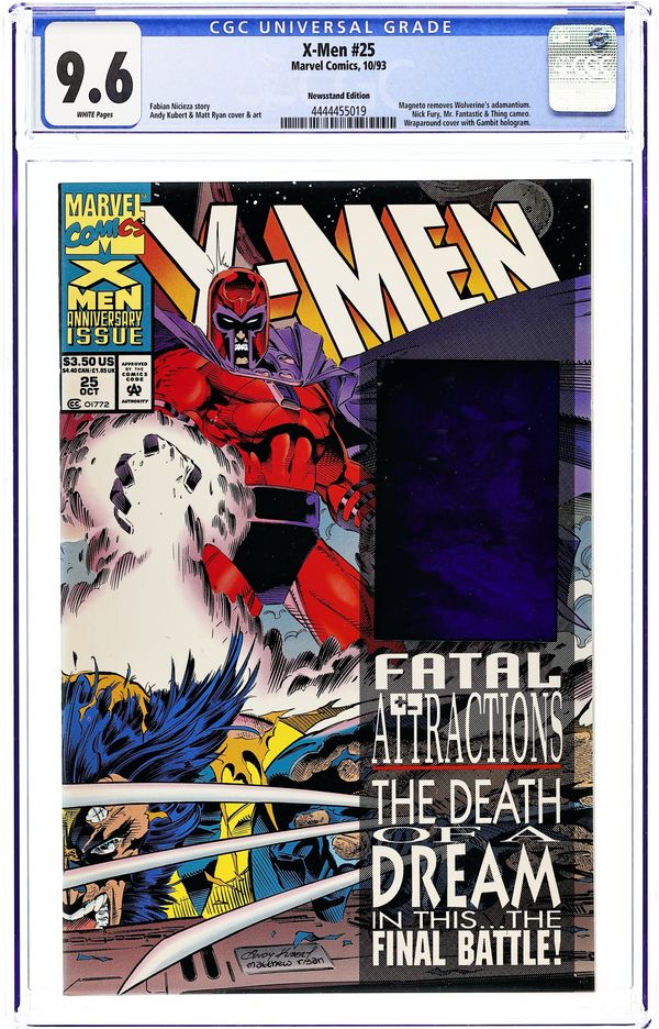 X-Men #25 (1993), Fatal Attractions: the issue where Magneto rips out Wolverine's adamantium