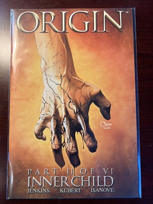 Origin Part II cover showing bone claws bursting through a boy's hand